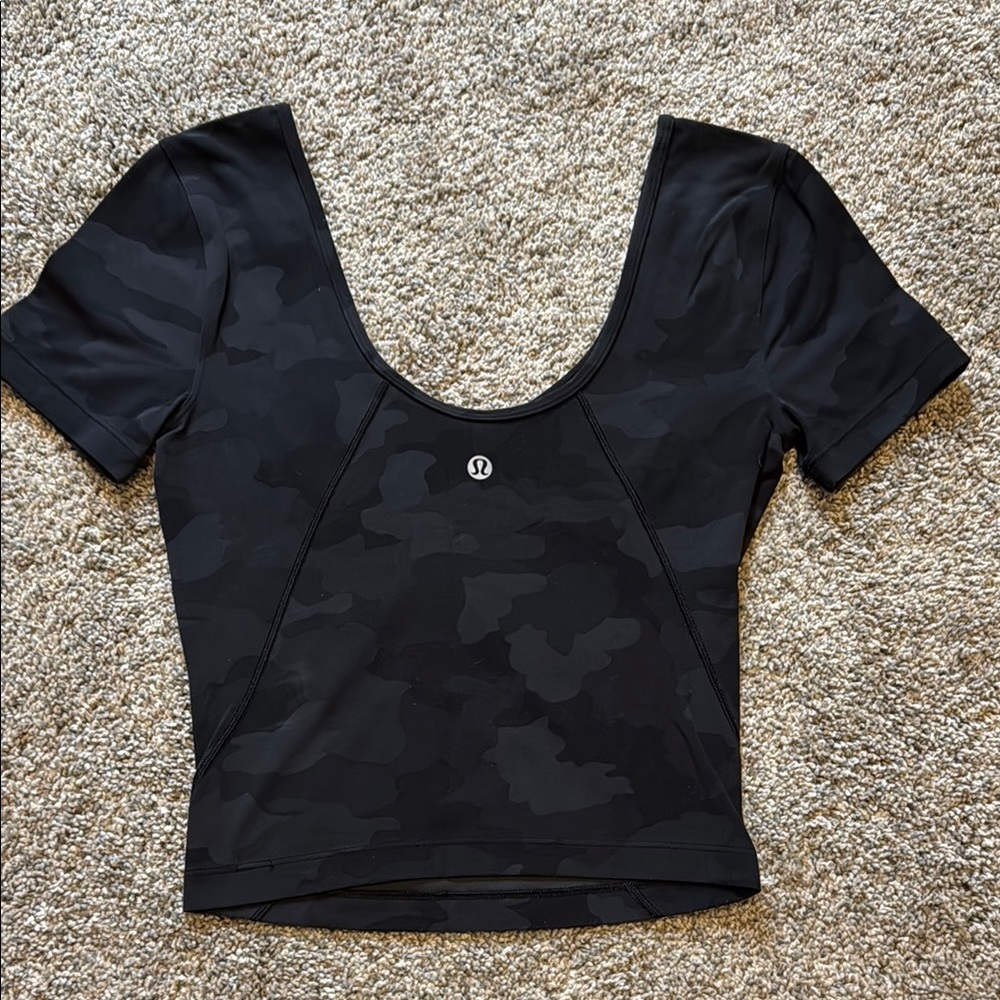 lululemon athletica Black Camo Women's Top
